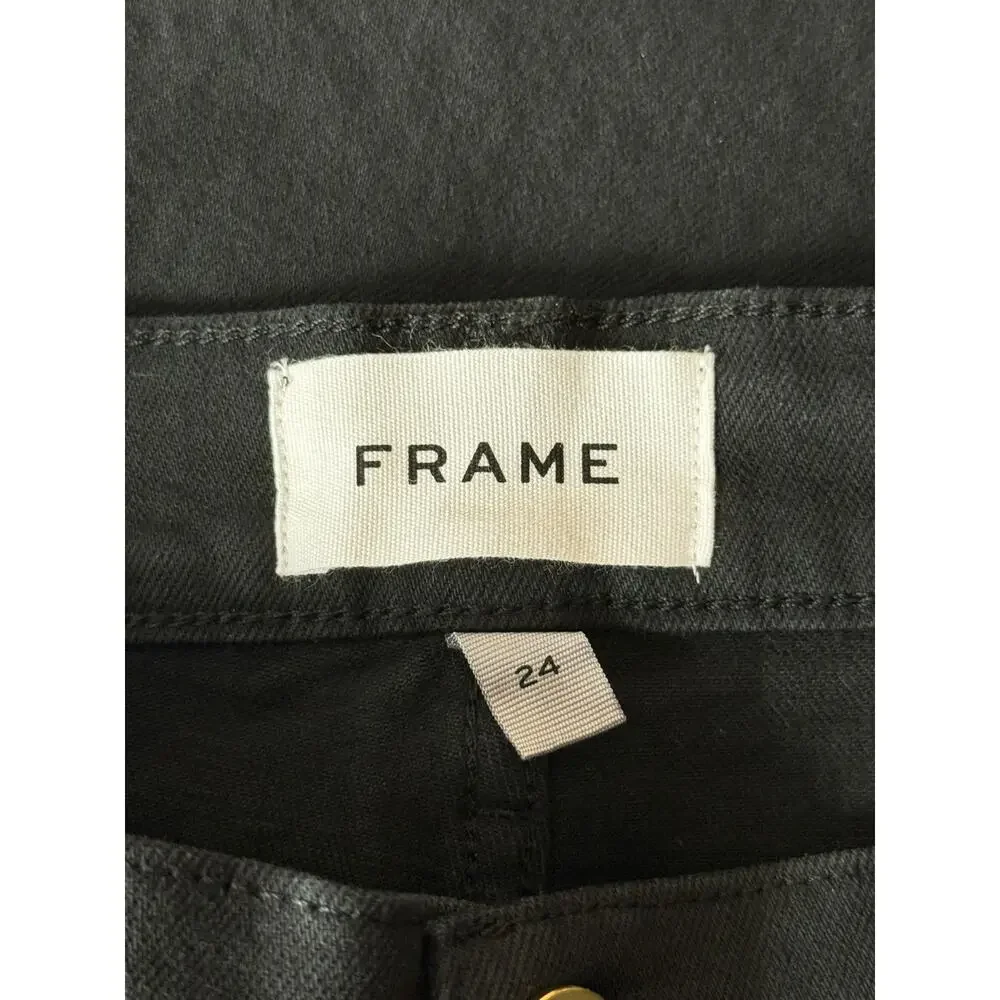 Frame Le Vintage Denim bermuda shorts black size 24 - Picture 6 of 9
